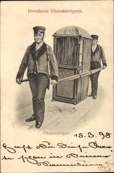 PostkarteDresdenSänftenträger1898